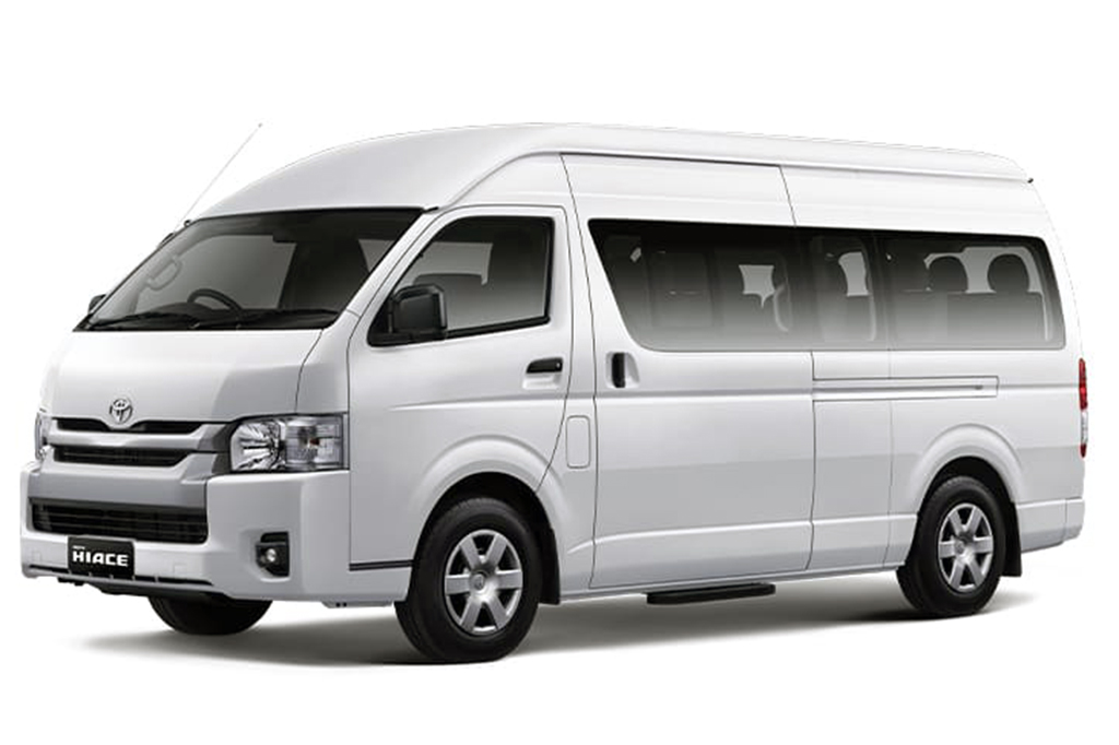 Toyota Hiace 14 seater vehicle in Bali