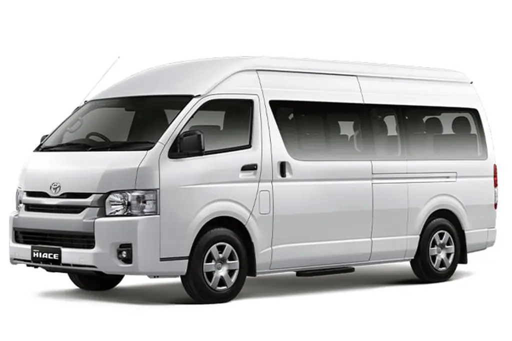 Toyota Hiace 14 seater vehicle in Bali
